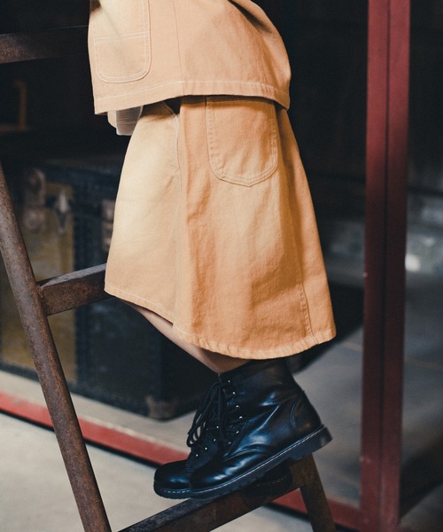 RADCHAP（ラッドチャップ）の「飛ばしペンキスカート（スカート・キッズ・ベージュ/ブルー・L/XL/S/M）」の7枚目の写真