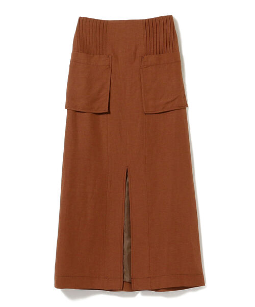 Ray BEAMS（レイビームス）の「RBS / ピンタック アウト ポケット スカート（スカート・レディース・ブラウン/マスタード・M/S）」の8枚目の写真