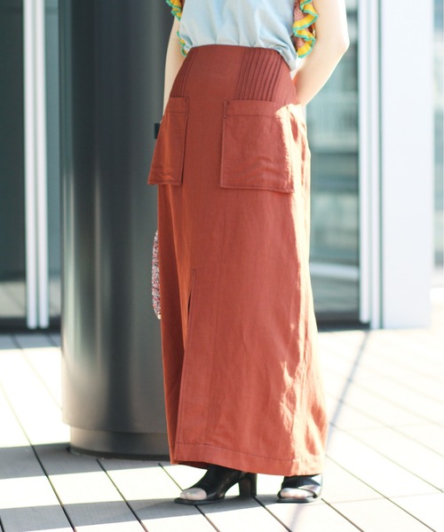 Ray BEAMS（レイビームス）の「RBS / ピンタック アウト ポケット スカート（スカート・レディース・ブラウン/マスタード・M/S）」の11枚目の写真