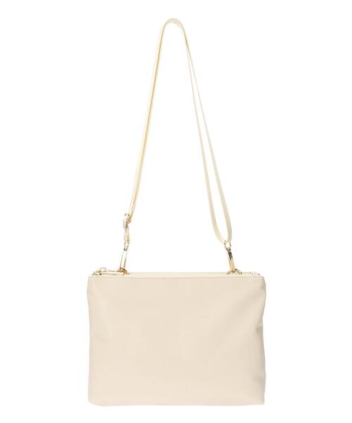 YECCA VECCA（イェッカヴェッカ）の「3ポケットショルダーバッグ　＊（トートバッグ・レディース・アイボリー/チャコールグレー/ブラック・FREE）」の7枚目の写真