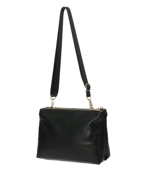 YECCA VECCA（イェッカヴェッカ）の「3ポケットショルダーバッグ　＊（トートバッグ・レディース・アイボリー/チャコールグレー/ブラック・FREE）」の8枚目の写真