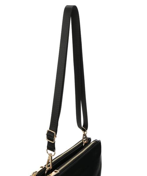 YECCA VECCA（イェッカヴェッカ）の「3ポケットショルダーバッグ　＊（トートバッグ・レディース・アイボリー/チャコールグレー/ブラック・FREE）」の10枚目の写真