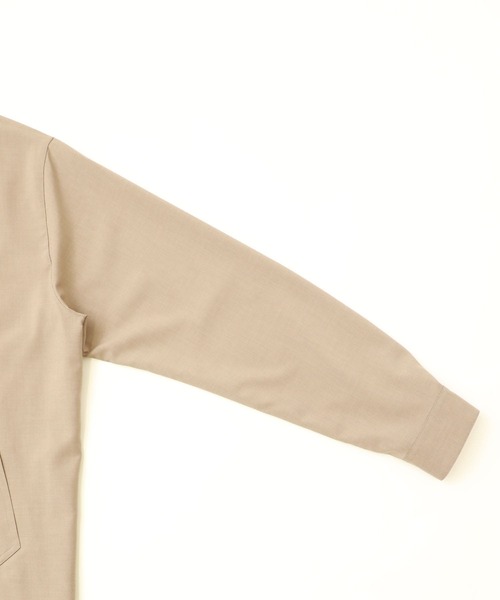 Iroquois（イロコイ）の「【IROQUOIS】EX.REFLAX WEATHER CLOTH WJK（テーラードジャケット・メンズ・ベージュ/ブラック・1/2）」の11枚目の写真