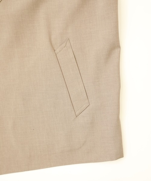 Iroquois（イロコイ）の「【IROQUOIS】EX.REFLAX WEATHER CLOTH WJK（テーラードジャケット・メンズ・ベージュ/ブラック・1/2）」の13枚目の写真