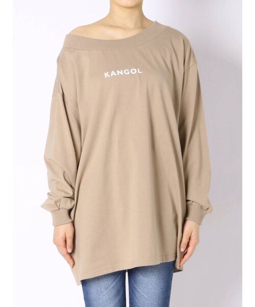 KANGOL(カンゴール)の「【KANGOL別注】配色ワンショルロンT(Tシャツ/カットソー・レディース・ホワイト/ブラック/ベージュ・FREE)」の19枚目の写真