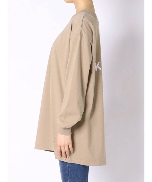 KANGOL(カンゴール)の「【KANGOL別注】配色ワンショルロンT(Tシャツ/カットソー・レディース・ホワイト/ブラック/ベージュ・FREE)」の20枚目の写真