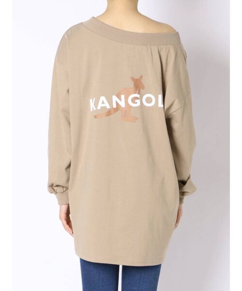 KANGOL(カンゴール)の「【KANGOL別注】配色ワンショルロンT(Tシャツ/カットソー・レディース・ホワイト/ブラック/ベージュ・FREE)」の21枚目の写真