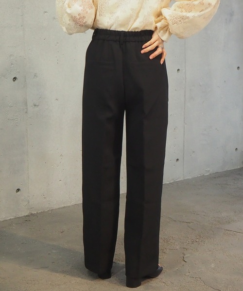 tiptop（ティップトップ）の「【セットアップ対応】[丈が選べる]センタープレスパンツ（スラックス・レディース・ブラック/ブラウン/ブルー/グリーン/ライトグリーン/アイボリー/イエロー系その他/A・TM/TS/S/M）」の12枚目の写真