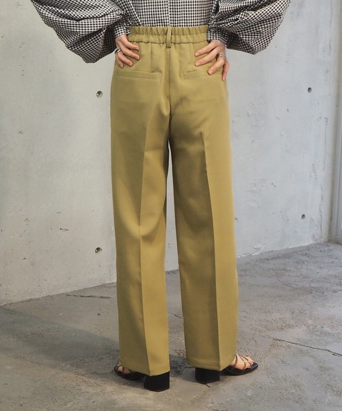 tiptop（ティップトップ）の「【セットアップ対応】[丈が選べる]センタープレスパンツ（スラックス・レディース・ブラック/ブラウン/ブルー/グリーン/ライトグリーン/アイボリー/イエロー系その他/A・TM/TS/S/M）」の18枚目の写真