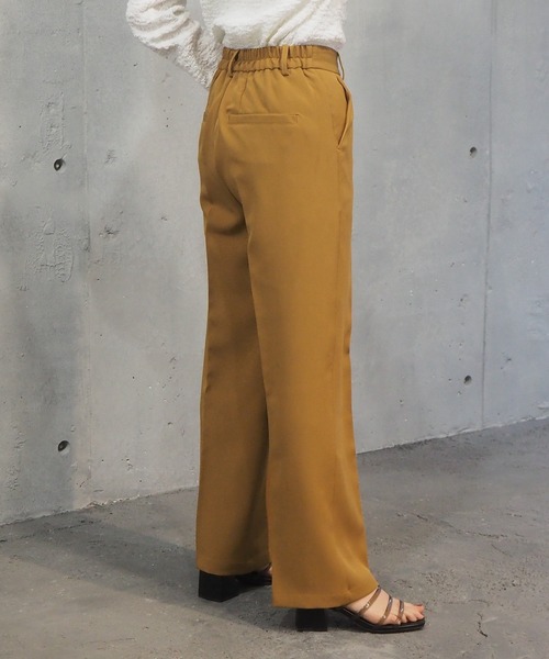 tiptop（ティップトップ）の「【セットアップ対応】[丈が選べる]センタープレスパンツ（スラックス・レディース・ブラック/ブラウン/ブルー/グリーン/ライトグリーン/アイボリー/イエロー系その他/A・TM/TS/S/M）」の21枚目の写真