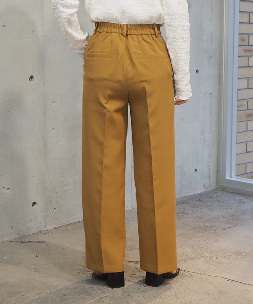 tiptop（ティップトップ）の「【セットアップ対応】[丈が選べる]センタープレスパンツ（スラックス・レディース・ブラック/ブラウン/ブルー/グリーン/ライトグリーン/アイボリー/イエロー系その他/A・TM/TS/S/M）」の16枚目の写真