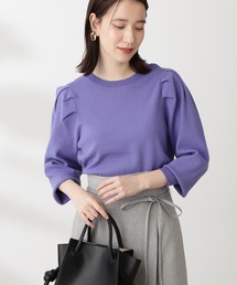 N.（N. Natural Beauty Basic） | 総針パフスリーブニット(ニット/セーター)