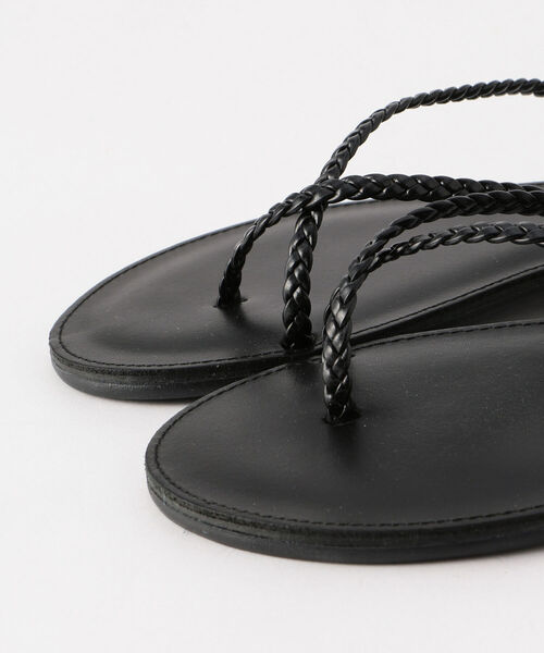 NICOLAS LAINAS（ニコラスライナス）の「【NICOLAS LAINAS/ ニコラスライナス】編み細ひもトングサンダル（サンダル・レディース・ブラック・38/36/37）」の10枚目の写真