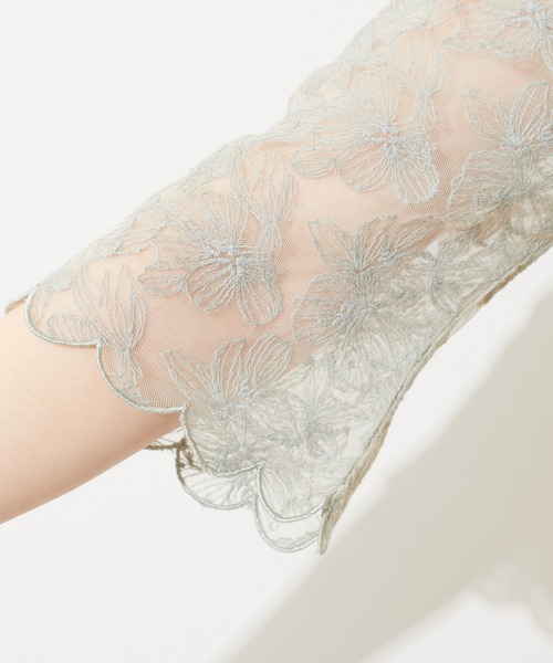 natural couture（ナチュラルクチュール）の「袖口スカラップフラワーレースブラウス（シャツ/ブラウス・レディース・ブラック/アイボリー/ミント・FREE）」の20枚目の写真