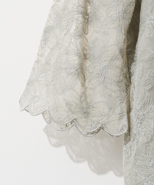 natural couture（ナチュラルクチュール）の「袖口スカラップフラワーレースブラウス（シャツ/ブラウス・レディース・ブラック/アイボリー/ミント・FREE）」の21枚目の写真