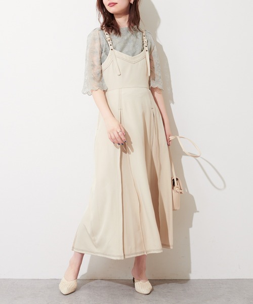 natural couture（ナチュラルクチュール）の「袖口スカラップフラワーレースブラウス（シャツ/ブラウス・レディース・ブラック/アイボリー/ミント・FREE）」の19枚目の写真