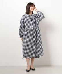ギンガムチェックシャツワンピース