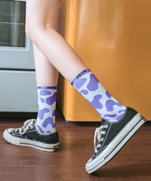 「kakko」（カッコ）の「レディース カラフルうし柄ソックス靴下（ソックス/靴下・キッズ）」