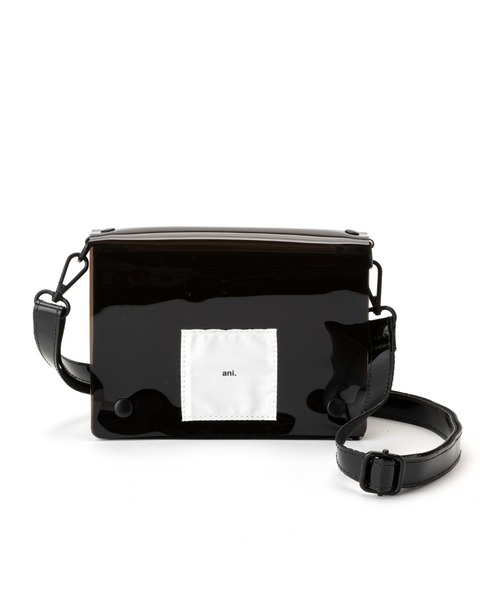 Daily russet（デイリー ラシット）の「【ani.】 PVCフラップショルダーバッグ（ショルダーバッグ・レディース・ブラック/ブラウン/グレー・FREE）」の6枚目の写真