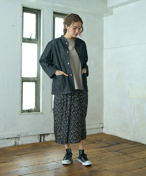 PUAL CE CIN(ピュアルセシン)の「【Du noir】デニムジャケット(その他アウター・レディース・インディゴブルー/ブラック・FREE)」の13枚目の写真