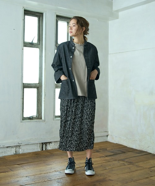 PUAL CE CIN(ピュアルセシン)の「【Du noir】デニムジャケット(その他アウター・レディース・インディゴブルー/ブラック・FREE)」の14枚目の写真