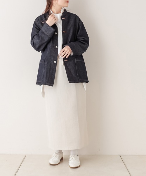 PUAL CE CIN(ピュアルセシン)の「【Du noir】デニムジャケット(その他アウター・レディース・インディゴブルー/ブラック・FREE)」の9枚目の写真