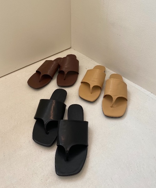 lawgy（ラウジー）の「flat tong sandal（サンダル・レディース・ブラック/ベージュ/ブラウン・S/M/L）」の18枚目の写真