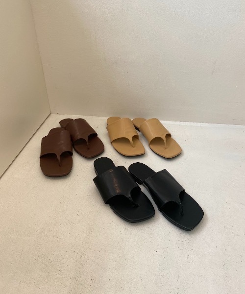 lawgy（ラウジー）の「flat tong sandal（サンダル・レディース・ブラック/ベージュ/ブラウン・S/M/L）」の19枚目の写真