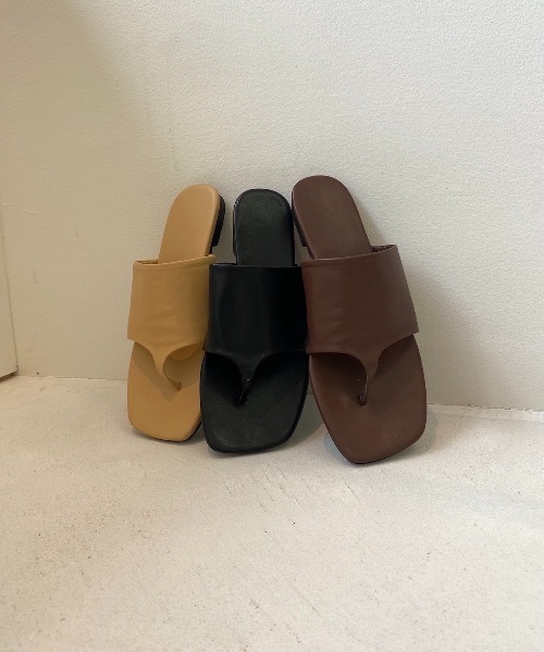 lawgy（ラウジー）の「flat tong sandal（サンダル・レディース・ブラック/ベージュ/ブラウン・S/M/L）」の20枚目の写真