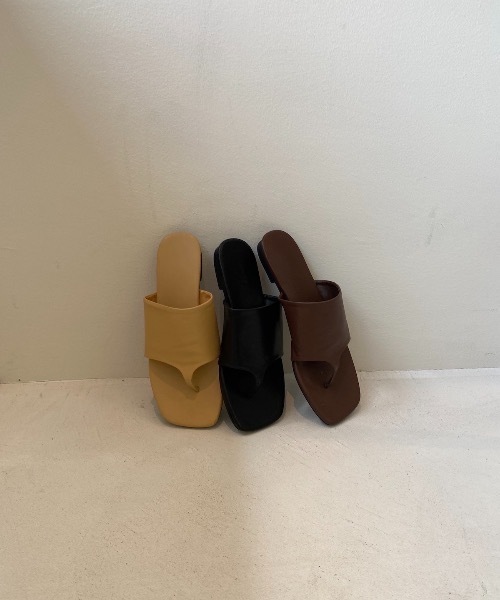 lawgy（ラウジー）の「flat tong sandal（サンダル・レディース・ブラック/ベージュ/ブラウン・S/M/L）」の21枚目の写真