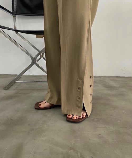 lawgy（ラウジー）の「flat tong sandal（サンダル・レディース・ブラック/ベージュ/ブラウン・S/M/L）」の8枚目の写真