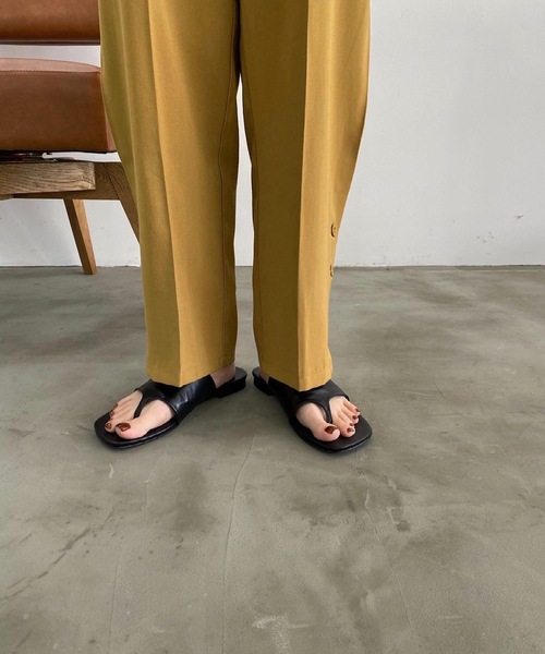 lawgy（ラウジー）の「flat tong sandal（サンダル・レディース・ブラック/ベージュ/ブラウン・S/M/L）」の14枚目の写真
