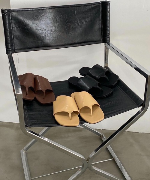 lawgy（ラウジー）の「flat tong sandal（サンダル・レディース・ブラック/ベージュ/ブラウン・S/M/L）」の4枚目の写真