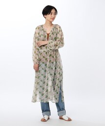 Untitled アンタイトルのワンピース グリーン カーキ 緑色系 花柄 ボタニカル柄 通販 Zozotown