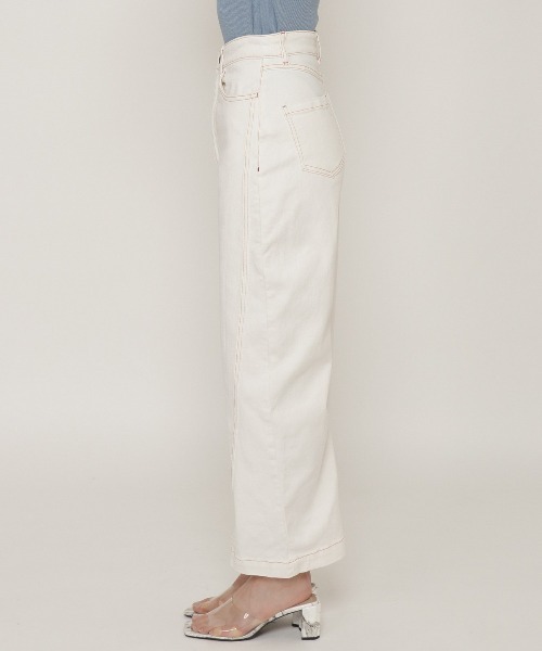 REDYAZEL(レディアゼル)の「デニムコクーンデザインパンツ(デニムパンツ・レディース・ネイビー/オフホワイト・SMALL/MEDIUM)」の14枚目の写真