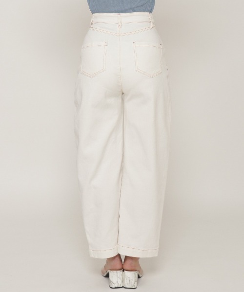 REDYAZEL(レディアゼル)の「デニムコクーンデザインパンツ(デニムパンツ・レディース・ネイビー/オフホワイト・SMALL/MEDIUM)」の19枚目の写真