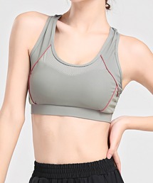 DAY CLOSET | 吸汗速乾 3段階調節可 バックシャンフィットネスヨガブラトップ(スポーツブラ)