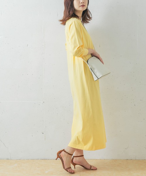 URBAN RESEARCH ROSSO WOMEN(アーバンリサーチ ロッソ)の「GICIPI AMETISTA(ワンピース・レディース・ベージュ/イエロー・-)」の14枚目の写真