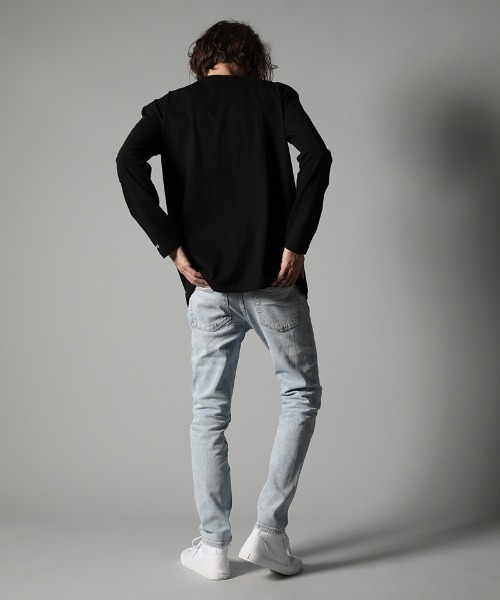 STUD MUFFIN（スタッドマフィン）の「mlt3396-5.6ozコットン天竺 ベアハートマルチフォームプリント LS Tシャツ（Tシャツ/カットソー・メンズ・ホワイト/ブラック・2/4/3）」の12枚目の写真