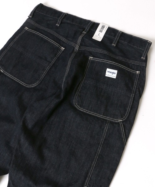 Wrangler（ラングラー）の「Wrangler/ラングラー ペインターパンツ ワークパンツ/ユニセックス（デニムパンツ・メンズ・キナリ/ブラック/ライトインディゴブルー/ワンウォッシュ・S/M/L/XL）」の4枚目の写真