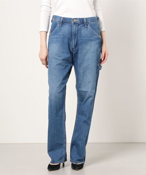 Wrangler（ラングラー）の「Wrangler/ラングラー ペインターパンツ ワークパンツ/ユニセックス（デニムパンツ・メンズ・キナリ/ブラック/ライトインディゴブルー/ワンウォッシュ・S/M/L/XL）」の9枚目の写真