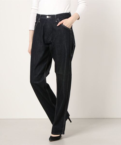 Wrangler（ラングラー）の「Wrangler/ラングラー ペインターパンツ ワークパンツ/ユニセックス（デニムパンツ・メンズ・キナリ/ブラック/ライトインディゴブルー/ワンウォッシュ・S/M/L/XL）」の10枚目の写真