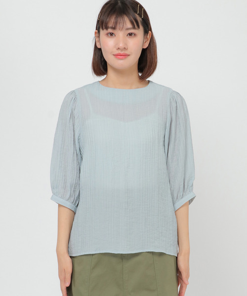 LBC（エルビーシー）の「ｸﾘﾝｸﾙ2WAYﾌﾞﾗｳｽ（シャツ/ブラウス・レディース・ダークネイビー/ベージュ/ライトブルー・L/M）」の17枚目の写真