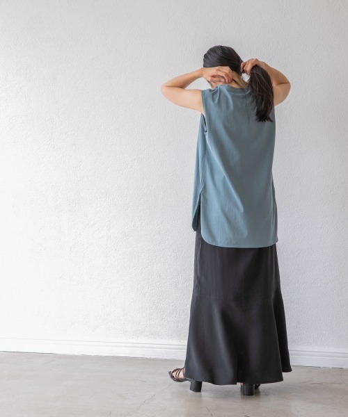 yuw（ユウ）の「ツイルマーメイドスカート　951891（スカート・レディース・ブラック/ピンク/ブルー・MEDIUM/LARGE）」の5枚目の写真