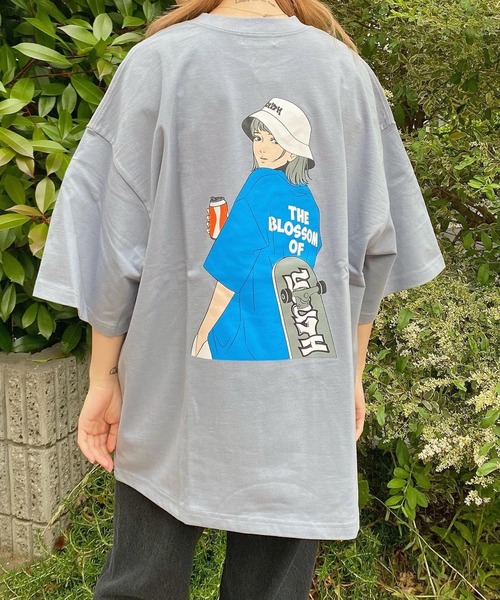 WEGO（ウィゴー）の「WEGO/ヘビーウエイト イラストロゴビッグシルエットTシャツ（Tシャツ/カットソー・メンズ・ブラック/イエロー/ブルー/サックスブルー/ホワイト/グリーン/ホワイト系その他・MEDIUM/LARGE）」の19枚目の写真