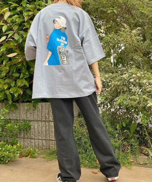 WEGO（ウィゴー）の「WEGO/ヘビーウエイト イラストロゴビッグシルエットTシャツ（Tシャツ/カットソー・メンズ・ブラック/イエロー/ブルー/サックスブルー/ホワイト/グリーン/ホワイト系その他・MEDIUM/LARGE）」の20枚目の写真