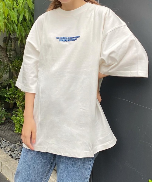 WEGO（ウィゴー）の「WEGO/ヘビーウエイト イラストロゴビッグシルエットTシャツ（Tシャツ/カットソー・メンズ・ブラック/イエロー/ブルー/サックスブルー/ホワイト/グリーン/ホワイト系その他・MEDIUM/LARGE）」の9枚目の写真