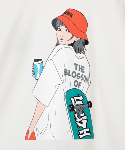 Wego ヘビーウエイト イラストロゴビッグシルエットtシャツ Wego ヘビーウエイト イラストロゴビッグシルエットtシャツ