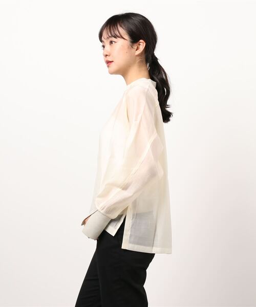 LUCA/LADY LUCK LUCA（ルカ/レディラックルカ）の「LWS エルダブリューエス　オーガンジーラグランブラウス（シャツ/ブラウス・レディース・ブラック/ライトイエロー・FREE）」の12枚目の写真