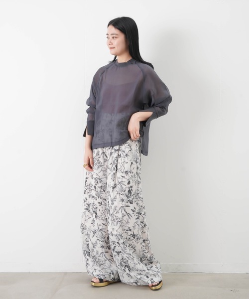 LUCA/LADY LUCK LUCA（ルカ/レディラックルカ）の「LWS エルダブリューエス　オーガンジーラグランブラウス（シャツ/ブラウス・レディース・ブラック/ライトイエロー・FREE）」の10枚目の写真